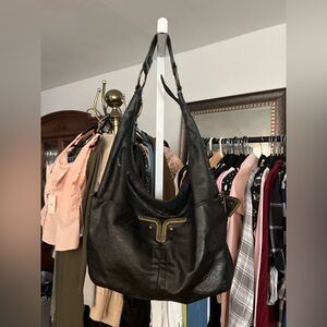 Bueno Black Leather Women's Bag